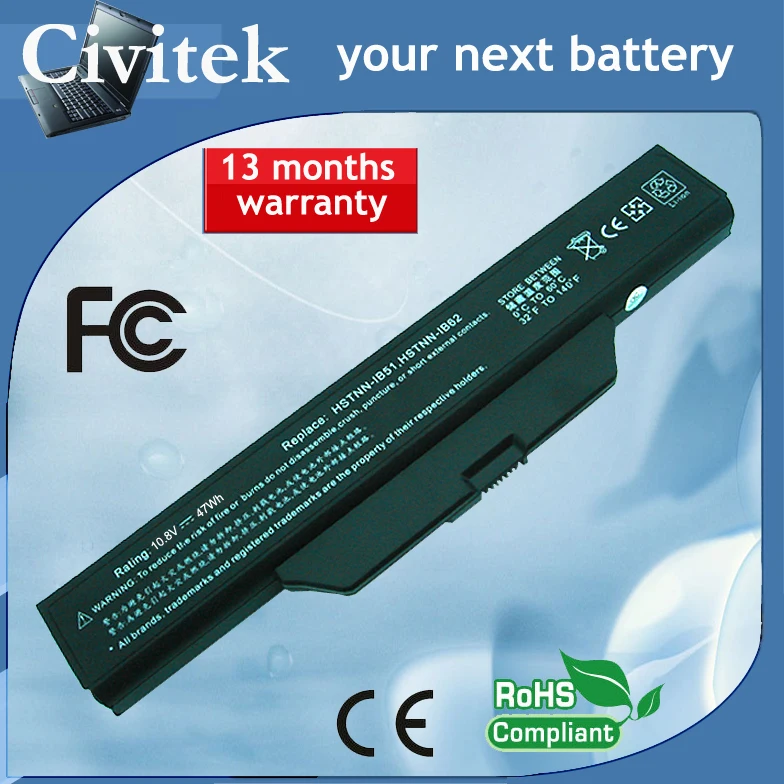 Аккумулятор для ноутбука HP Compaq 510 511 610 бизнес ноутбук 6720s 6730S 6735S 6820S 6830S 6720s/CT 6730s/CT