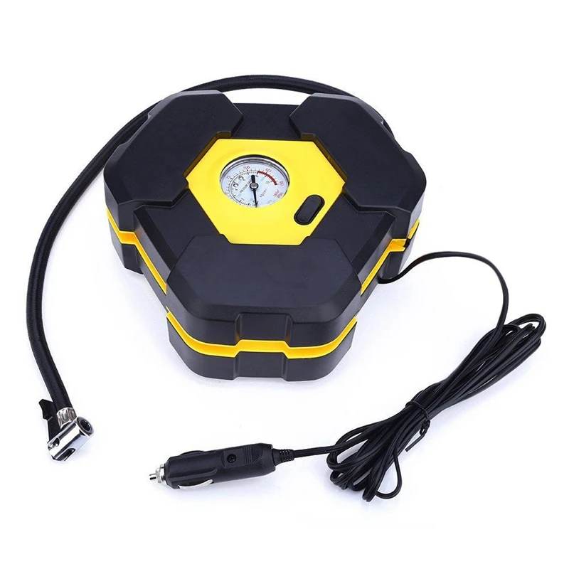 

Portable 12V Car Auto Electric Air Compressor Tire Inflator Pump with 3m Long Extended Power Cord with Cigarette Lighter Plug