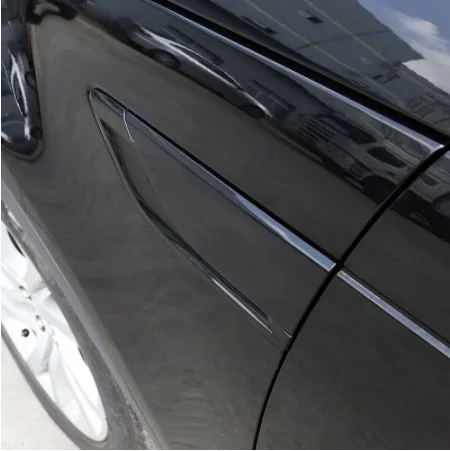 Автомобиль ABS пианино черный сторона ВОЗДУХА крыло вентиляционное отверстие