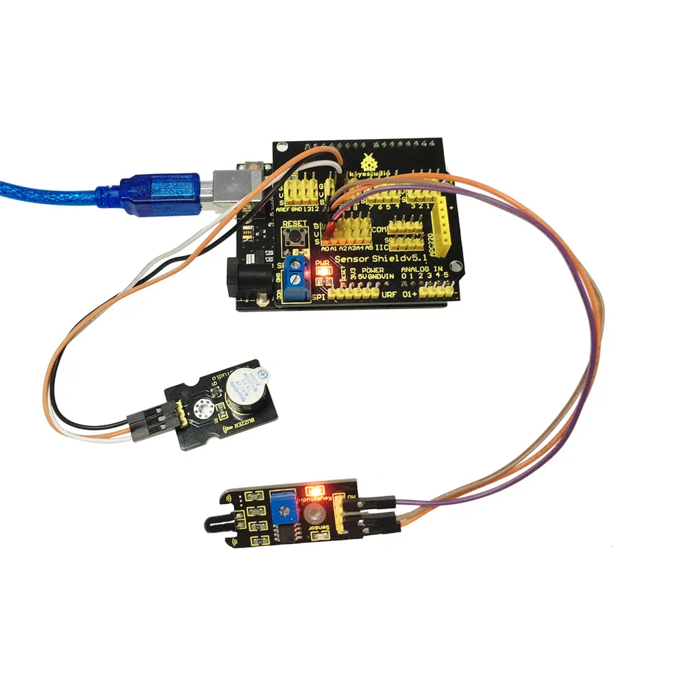 Бесплатная доставка! Активный зуммер Keyestudio модуль сигнализации для arduino|module for