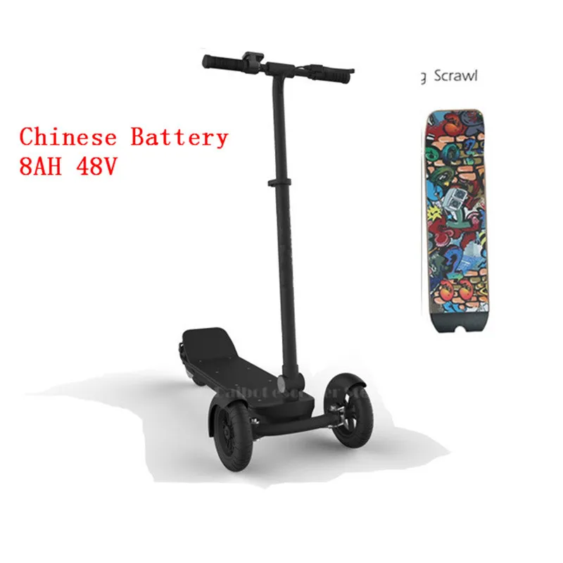 Chinese battery 8A Daibot Электрический скейтборд для взрослых ES доска 3-х колесный samsung Батарея двухколесные электрические скутеры с 8,5 дюйма 48V 450W складной самокат - Цвет: Chinese battery 8A