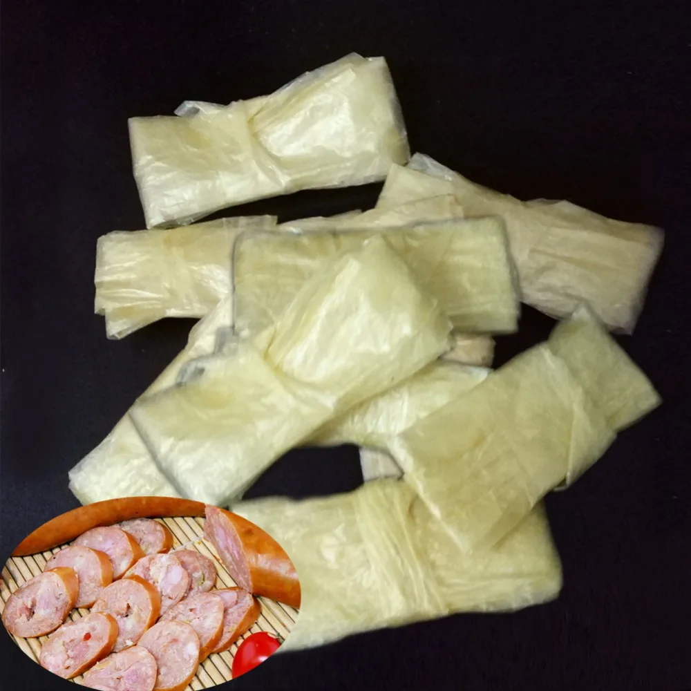 

10pc/bag Total 5M Hot Dog Casing for Sausages BBQ Grilled Basters Meat Poultry Tools Sausage Packaging Tools Inedible Casings