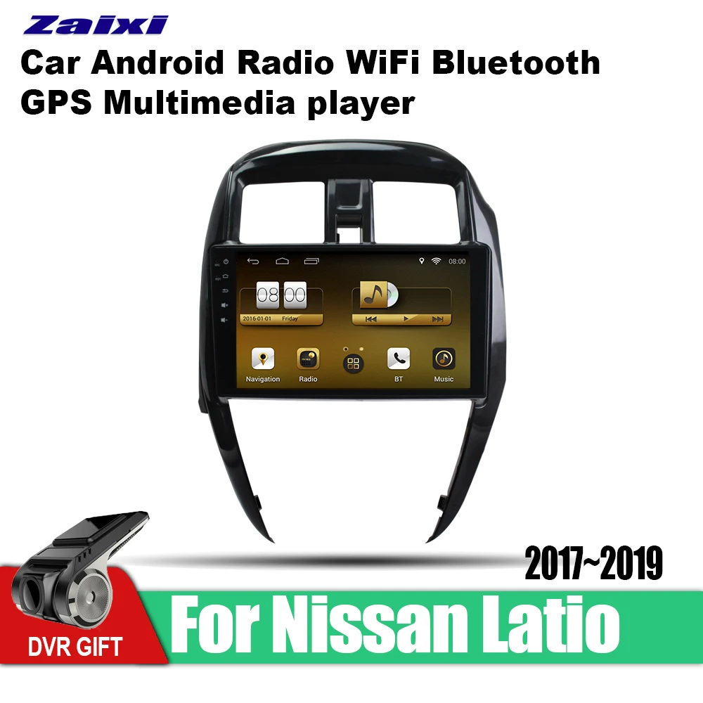 Автомобильный мультимедийный плеер ZaiXi Android с GPS для Nissan латио 2017 ~ 2019