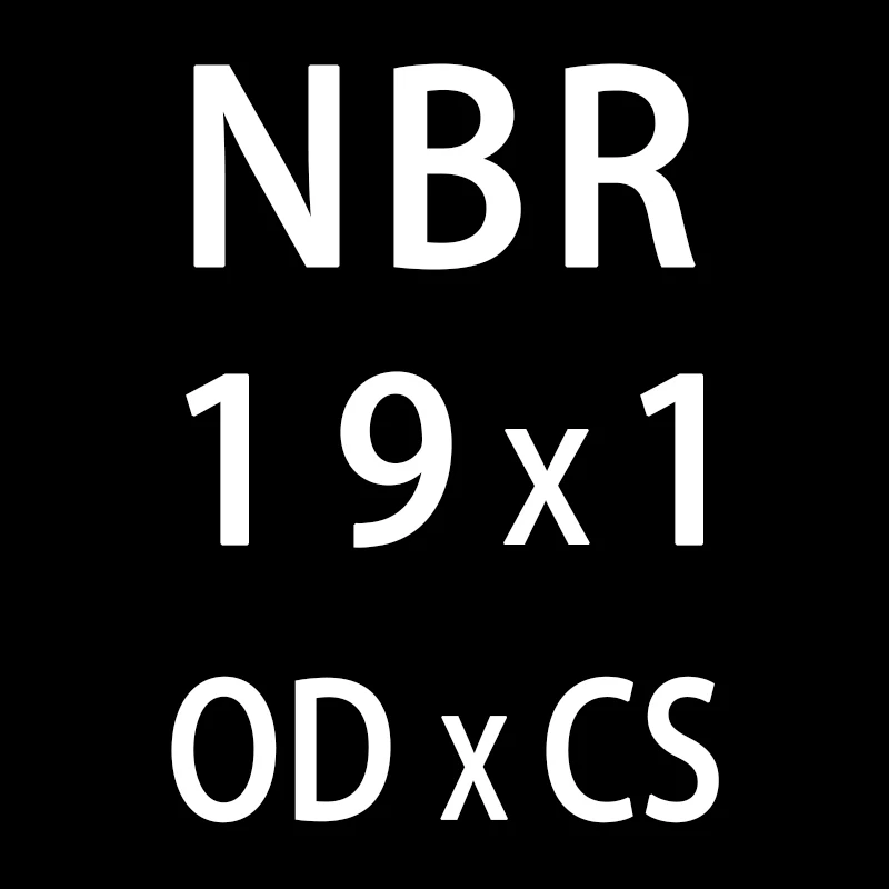 50 шт./лот резиновым кольцом NBR уплотнительное кольцо 1 мм Толщина OD11/12/13/14/15/16/17/18/19/20 мм уплотнительное кольцо нитрил прокладка кольца масла - Цвет: OD19mm