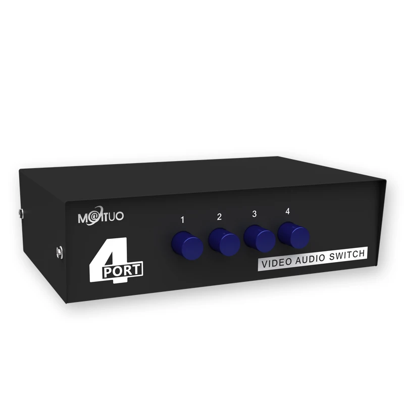 MT-viki 4 порта композитный 3 RCA Видео Аудио AV Переключатель коробка селектор в 1 Out 4x1
