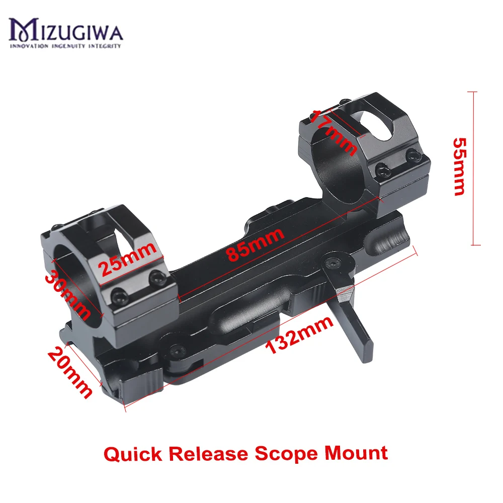 MIZUGIWA Охотничья винтовка 30 мм быстросъемный кронштейн Picatinny Weaver 20 рейка AR15 AK47 M4