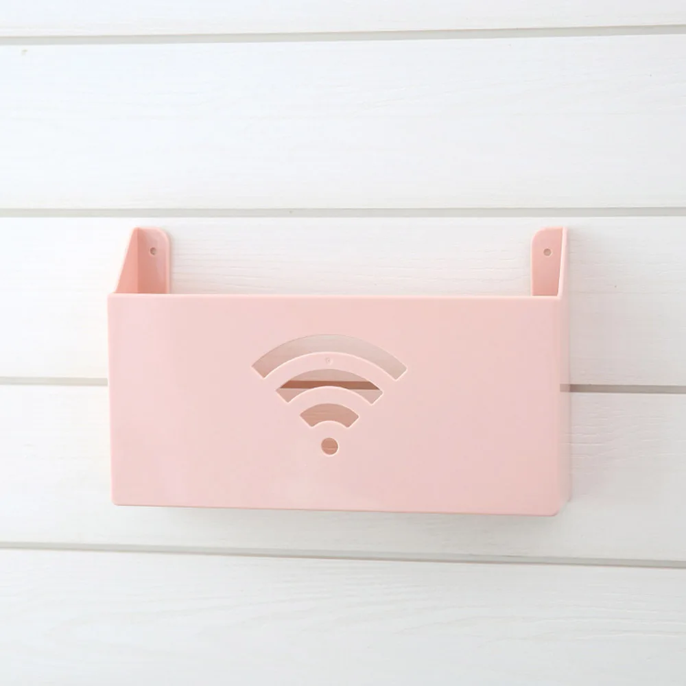 Креативный практичный домашний маленький размер настенный WiFi роутер ящики полки для хранения пластиковая коробка Wifi коробка для хранения Органайзер
