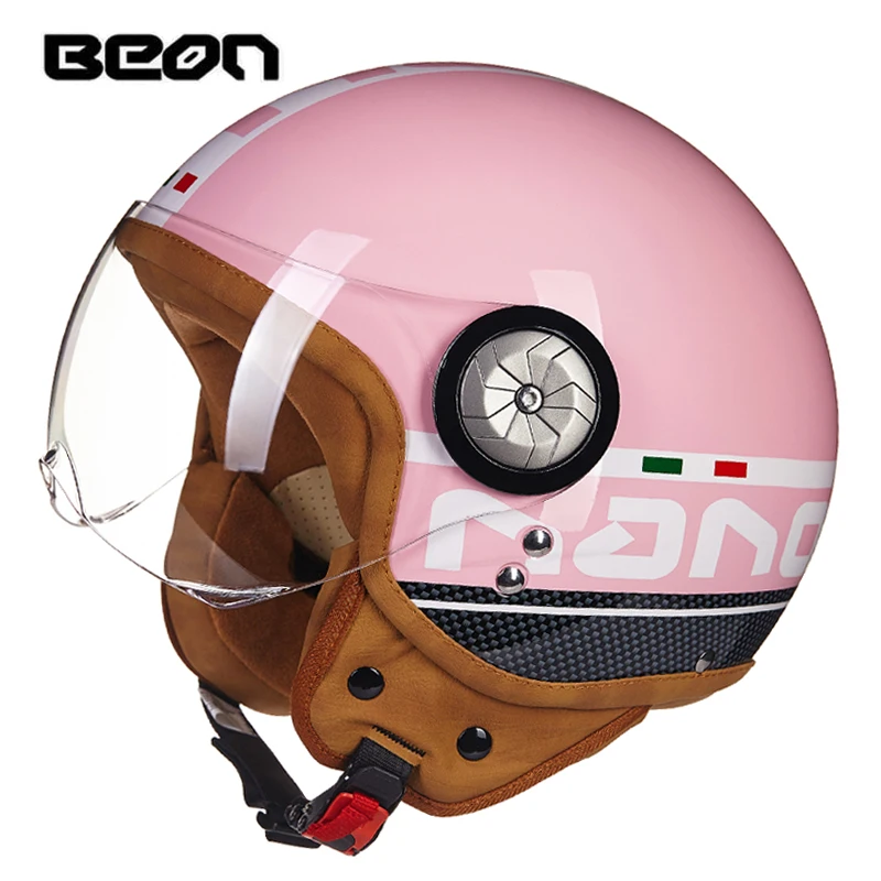 BEON B-110 мотоциклетный шлем женский Электрический скутер винтажный Lucky star Moto cascos