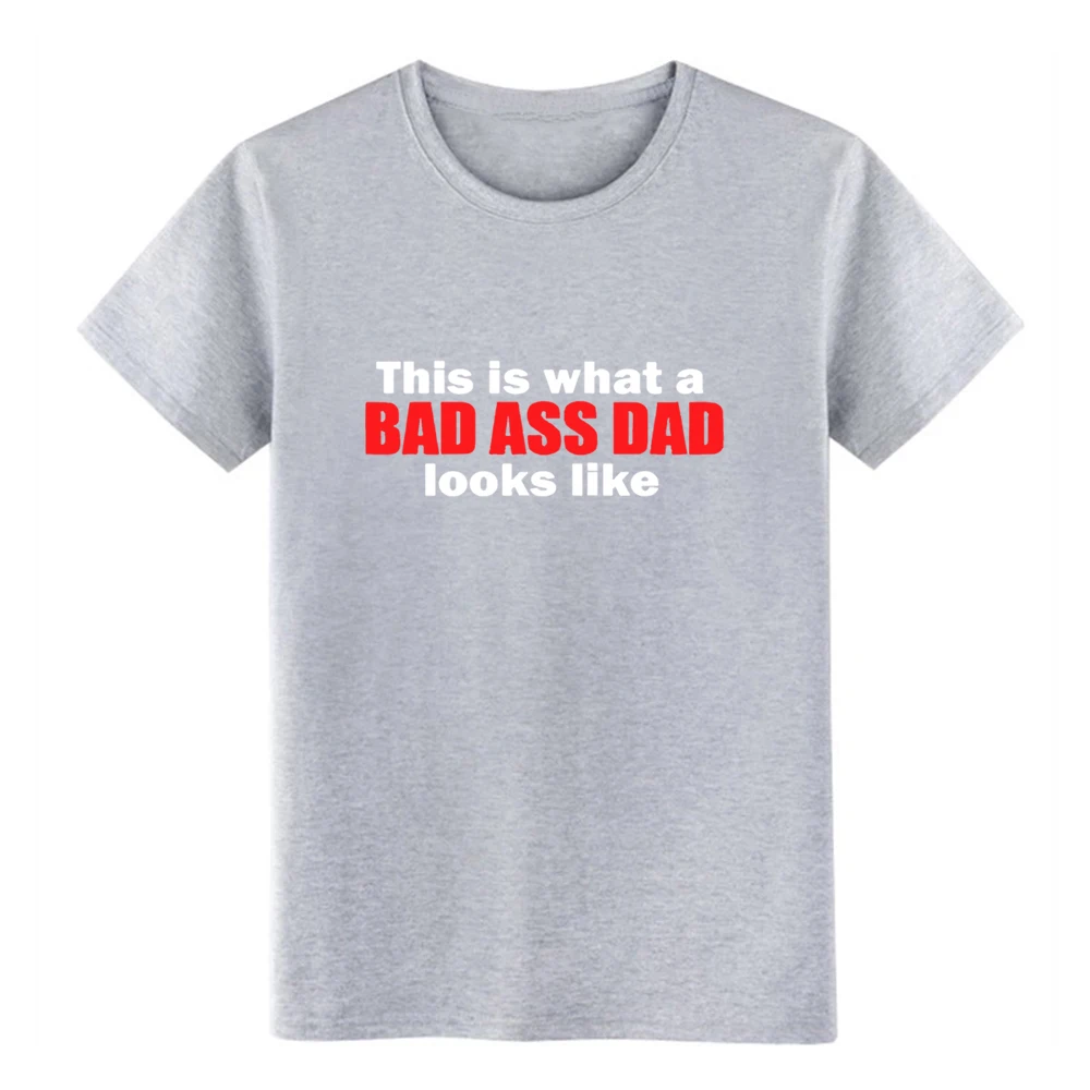 Мужская забавная футболка с надписью This Is What A Bad Ass DAD looks Like трикотажная размер S 3xl