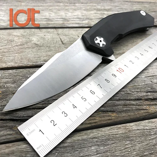 LDT 0095 складной нож 9CR18MOV лезвие G10 ручка подшипника военный тактический нож Кемпинг Охота Открытый нож выживания EDC инструмент - Цвет: Silver