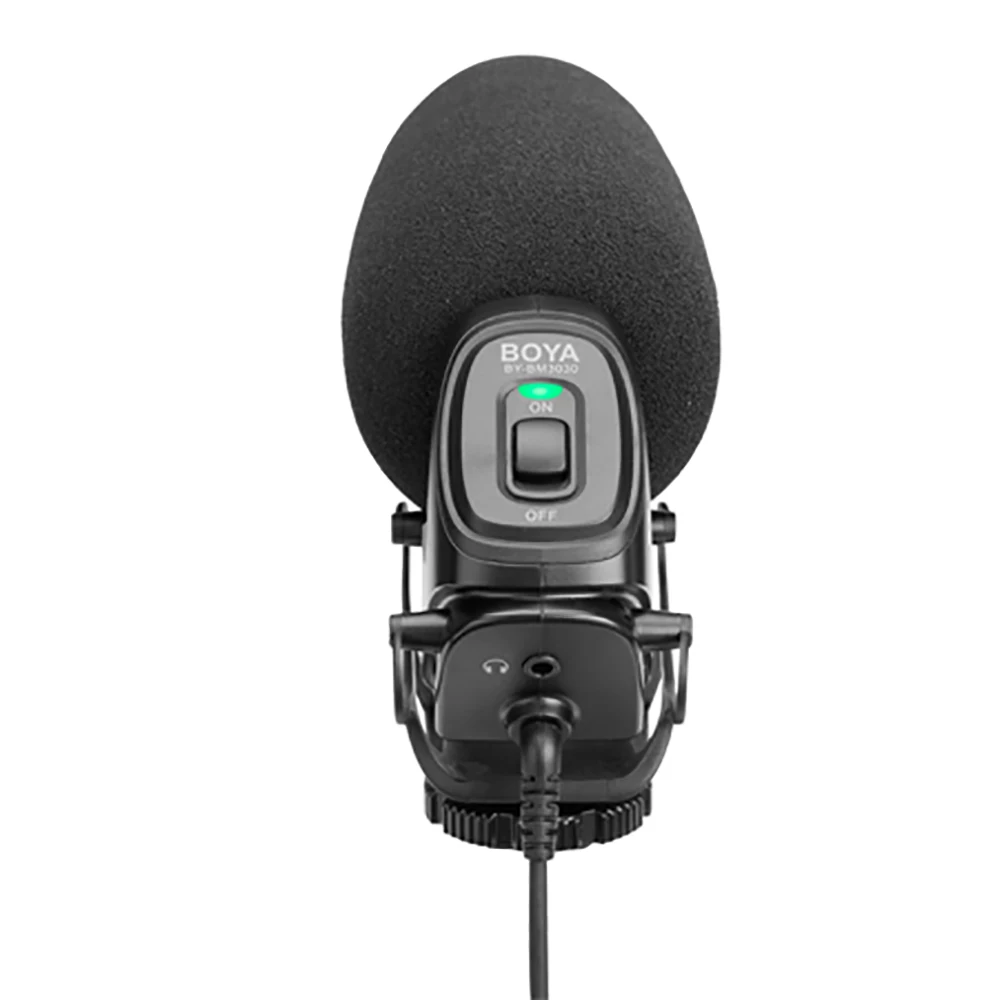BOYA BM3030 конденсаторный микрофон на камеру Микрофон проводной 3 5 мм Запись студия