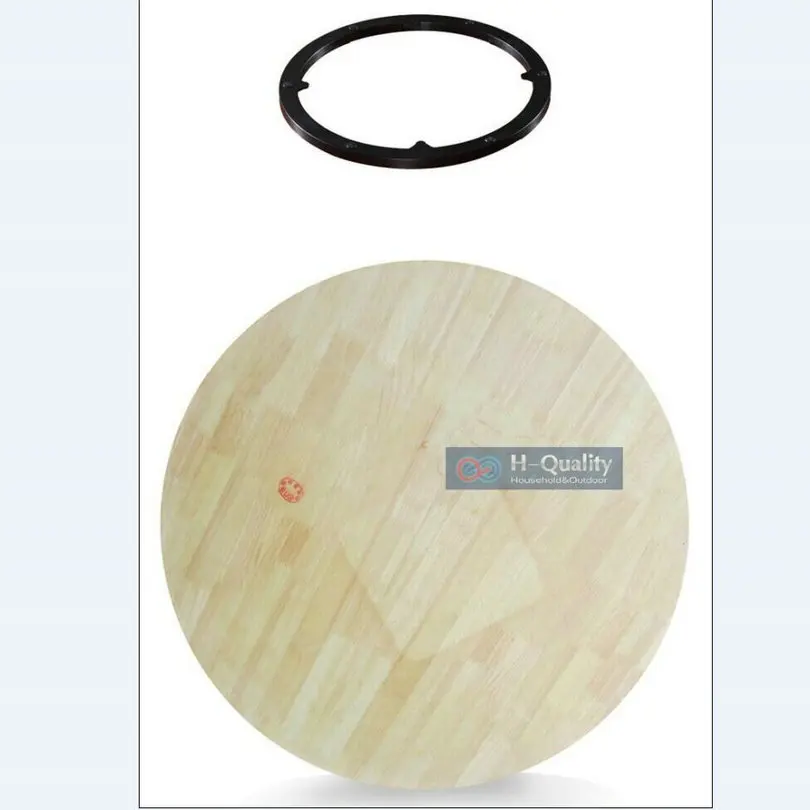 HQ SW 600 мм/24 дюйма Диаметр твердой древесины дуба тихий Гладкий Lazy Susan вращающийся