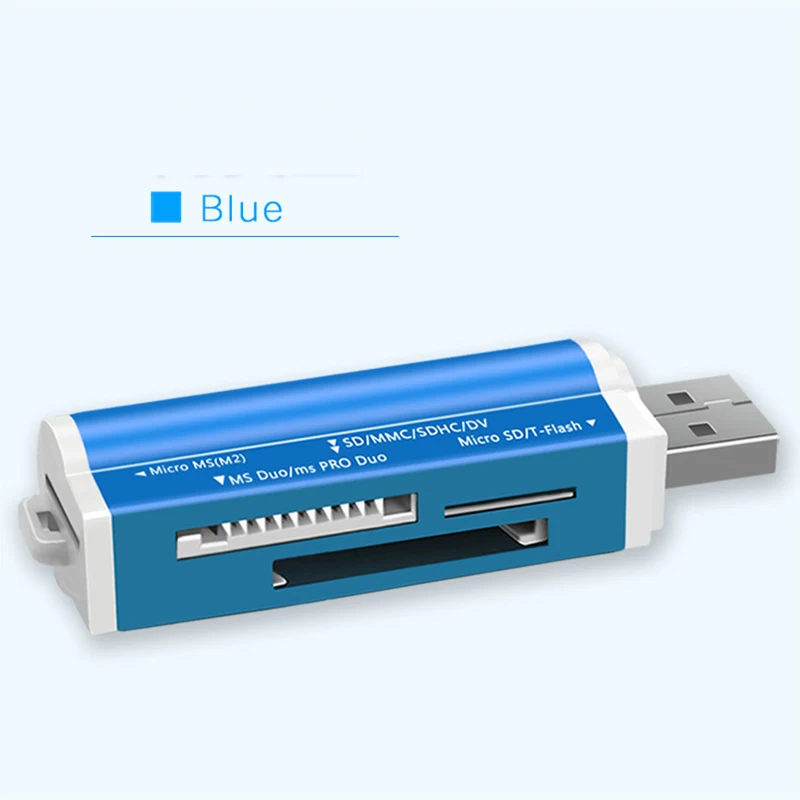 Для Micro SD SDHC TF M2 MMC MS PRO DUO все в 1 USB 2 0 многофункциональный считыватель карт
