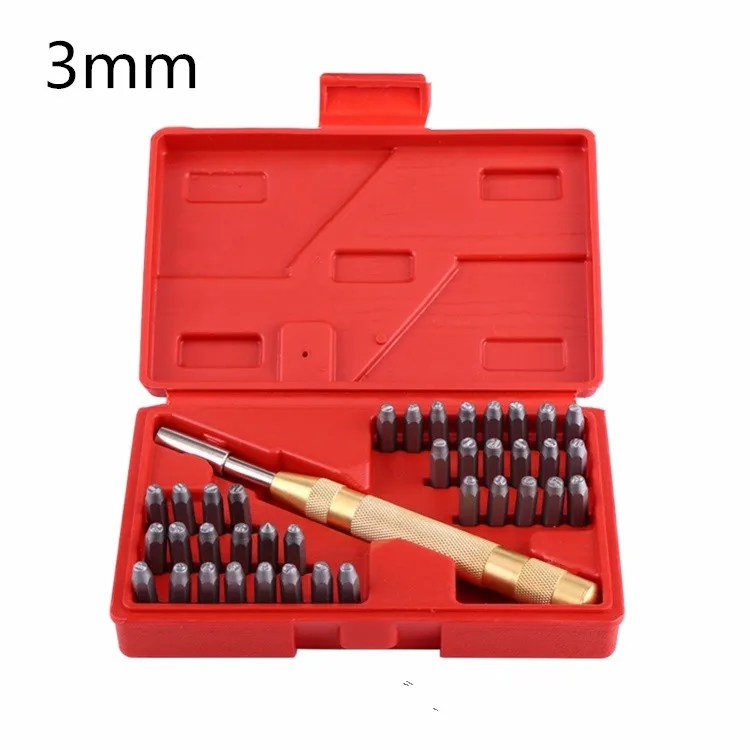 Набор инструментов для пробивки алфавита букв и цифр 3 мм | Дом сад