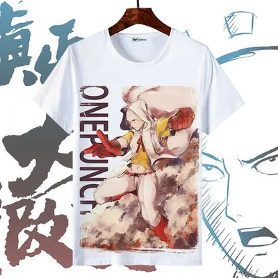 Новая футболка для косплея One Punch Man Saitama модная Genos из аниме топы полиэстера с