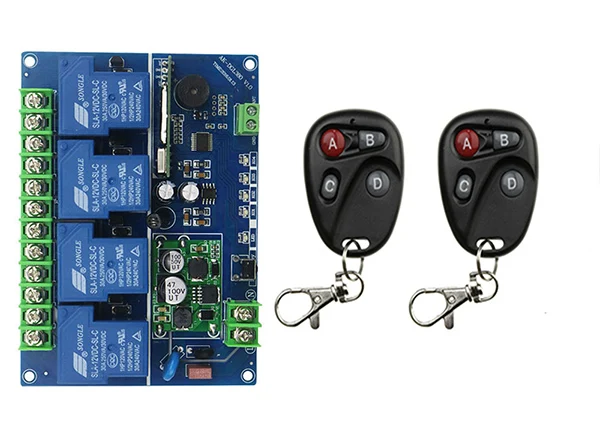 DC12V 24 V 36 48 30A 4CH РЧ беспроводной пульт дистанционного управления Переключатель