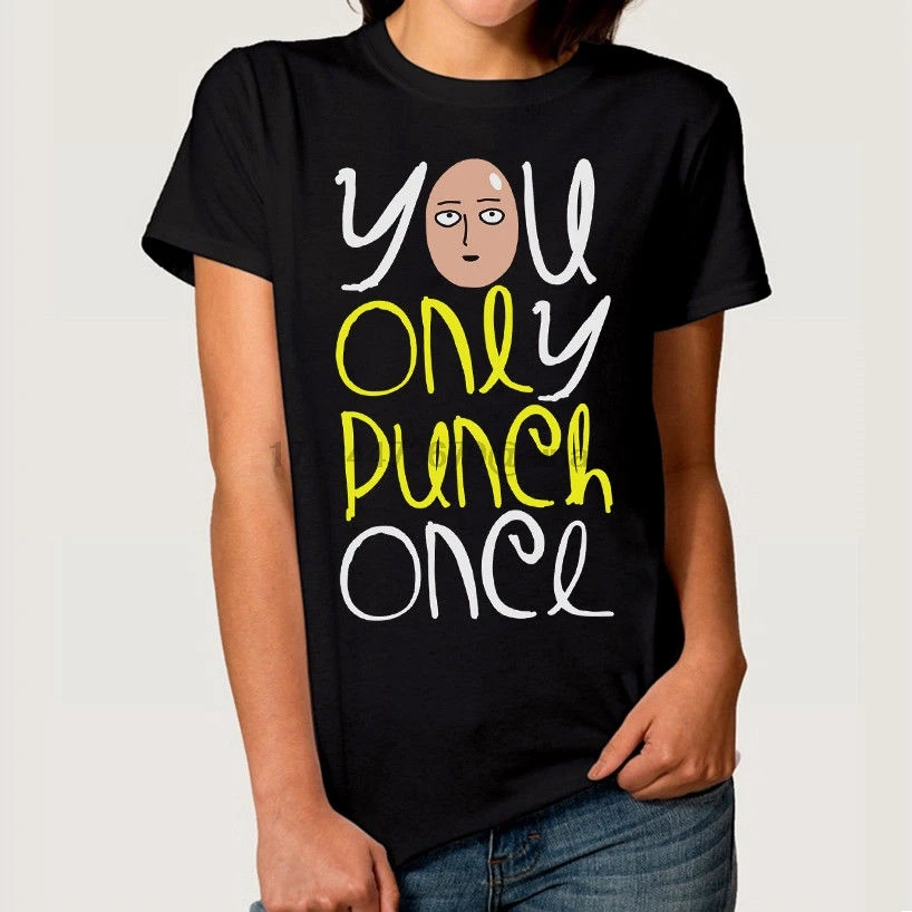 Футболка Сайтама One Punch Man Tee для мужчин и женщин всех размеров Бесплатная доставка