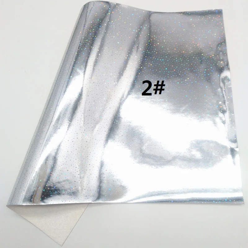 Серебряный массивный Блестящий холщовый лист, " x 11" блестящий лист, зеркальный лист из искусственной кожи личи для волос бант и серьги ткань XM068