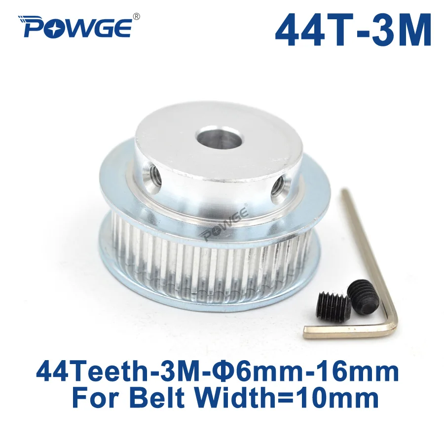 Зубчатый синхронный шкив POWGE Arc 44 зубьев 3 м 6/8/10/12/14/15/16 мм для ширины 10 зубчатый
