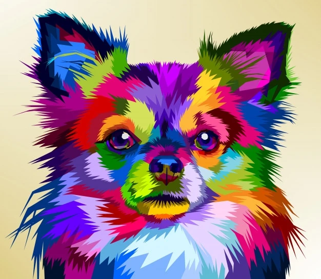 5D Diy Full Drill Diamond Painting Colorful dog animal Embroidery Decoration Cross stitch rhinestones moaic Gift Home Decor | Дом и сад