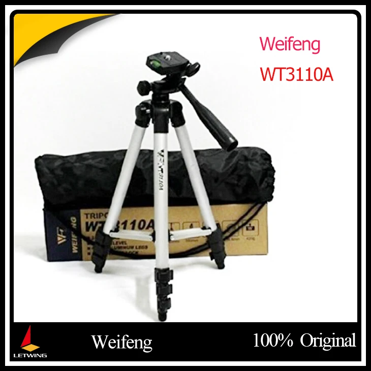 Штатив Weifeng WT3110A алюминиевый штатив с 3 ходовой универсальной цифровой камерой