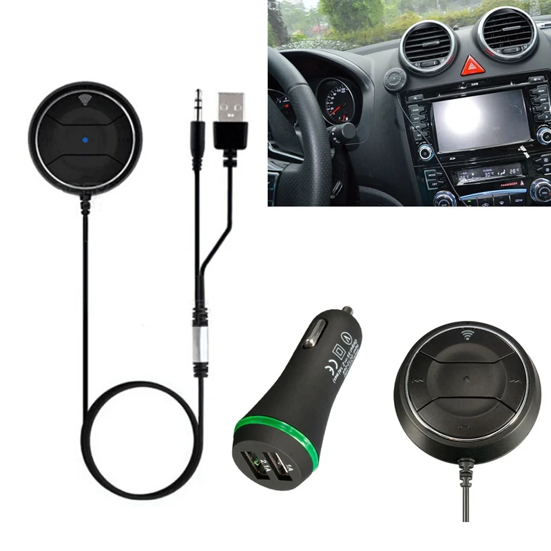 Универсальный NFC Bluetooth автомобильный комплект вспомогательный аудиоресивер