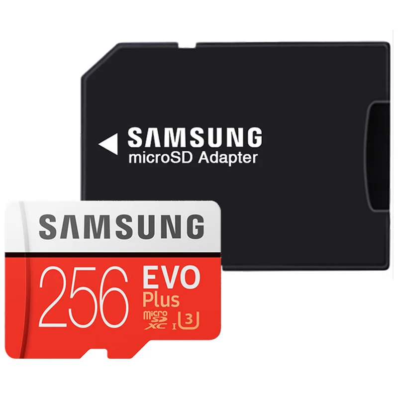 SAMSUNG 32 ГБ Micro SD EVO Plus 64 Гб карта памяти класс 10 128 ГБ microSDXC U3 UHS-I 256 ГБ TF карта 4K HD для смартфонов и планшетов и т. Д - Емкость: 256GB-AP