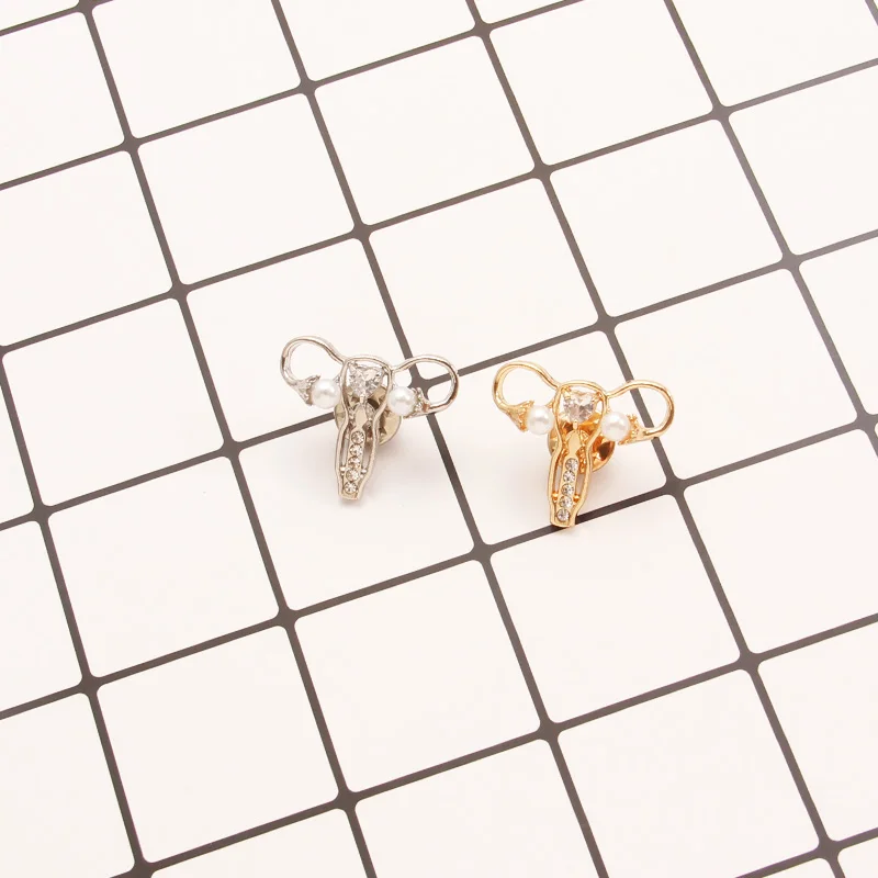 2 шт./компл. брошь в виде матки Женская Брошь ювелирное украшение кристалл модный