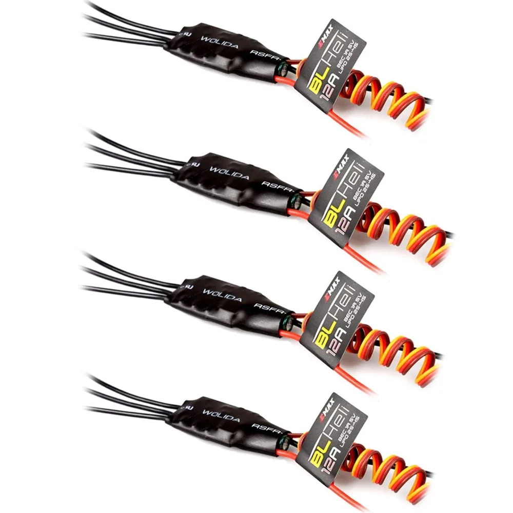 4X Emax MT2204 II 2300KV бесщеточный двигатель и 4 шт. EMAX BLHeli 12A ESC 2-4 S для QAV250 280 FPV