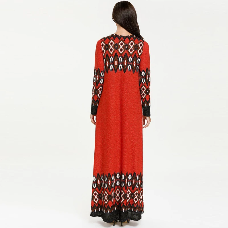 Vestidos кафтан абайя Marocain Дубай исламский арабский мусульманский хиджаб платье для