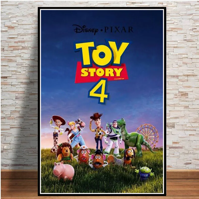 Posters and Prints Toy Story 4 Movie Poster Wall Art Picture Canvas Painting for Room Home Decor - Цвет: 0001