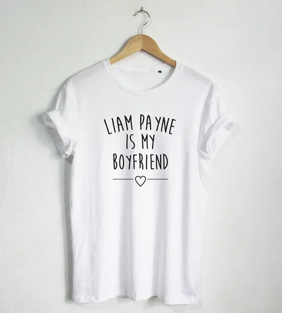 Футболка Liam Payne is my boyfriend модная футболка унисекс с блоггером большого размера и