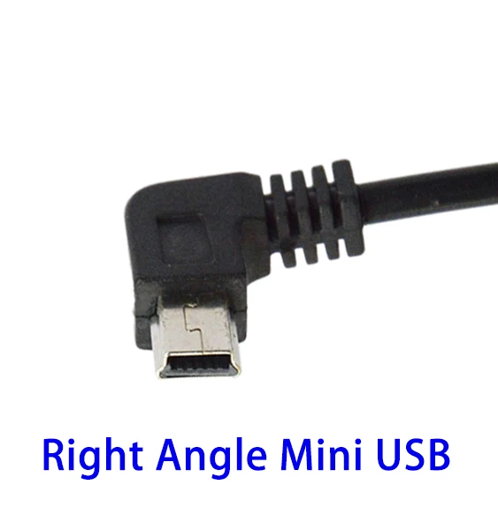 5 в 3.5A двойной слот для Mini USB портов Dash Cam Автомобильный адаптер прикуривателя Зарядное устройство для DVR зарядки автомобиля с 3,5 м кабельной линией - Название цвета: Right Mini USB