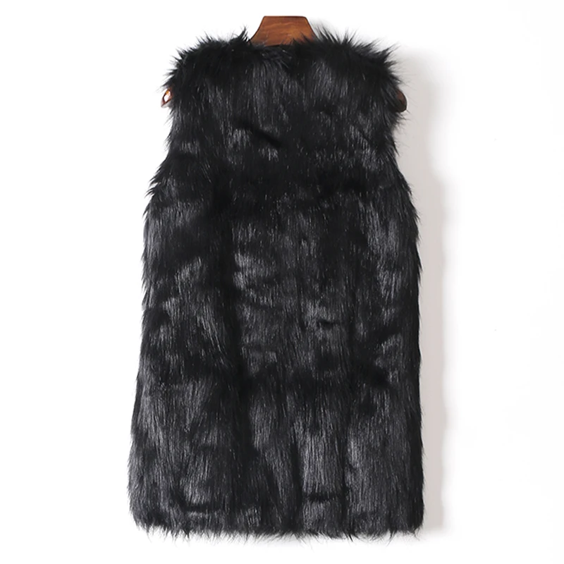 Женский жилет из искусственного меха тонкий длинный XXL|short faux fur jackets|faux jacketfur jacket