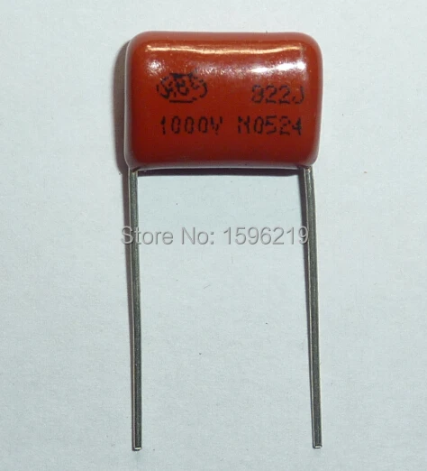 20 штук Конденсатор CBB 822 1000V 822J 1KV 8200pF 8.2nF P15 CBB81 Металлизированный Полипропиленовый