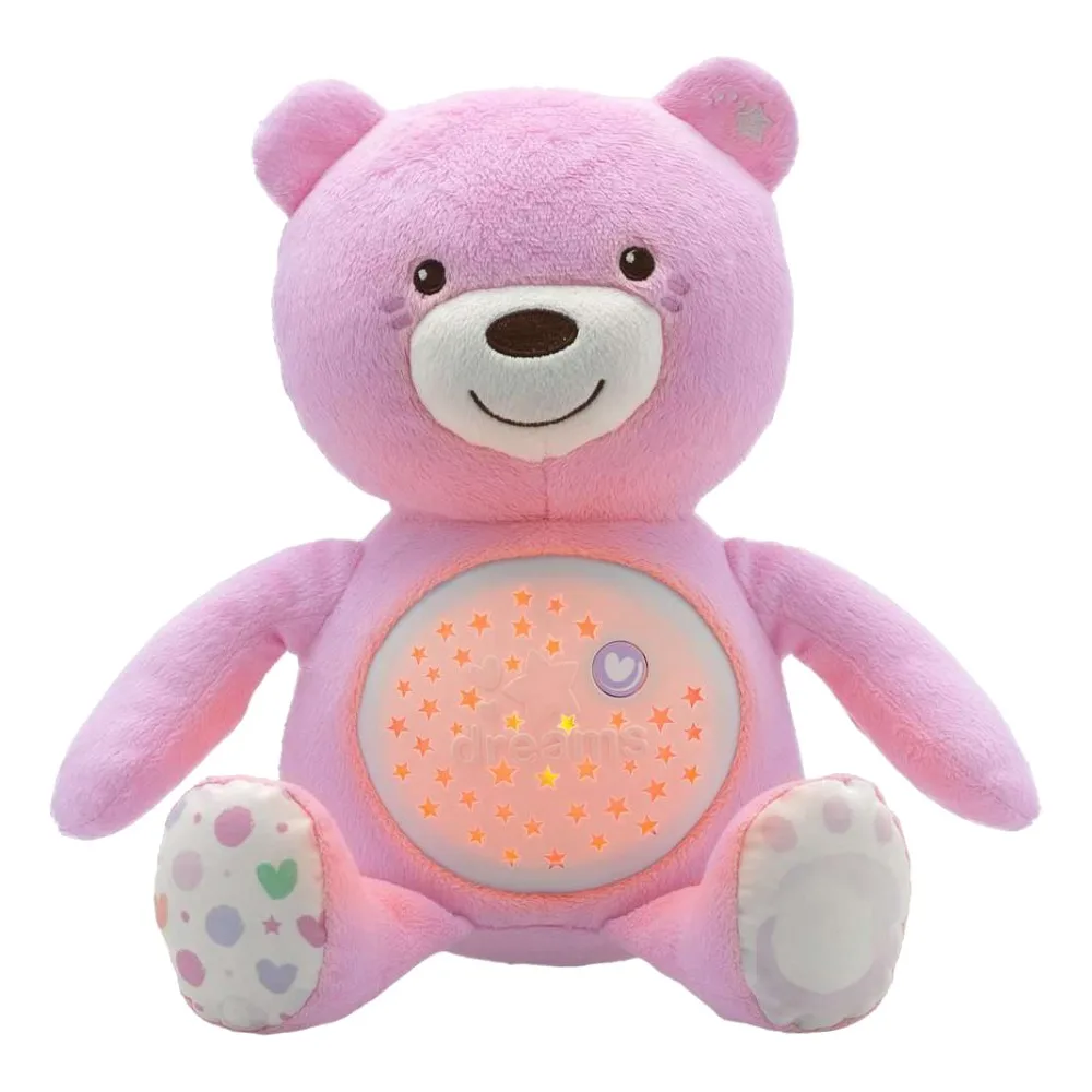 Игрушка Chicco Музыкальная игрушка проектор Медвежонок розовый|Погремушки| |