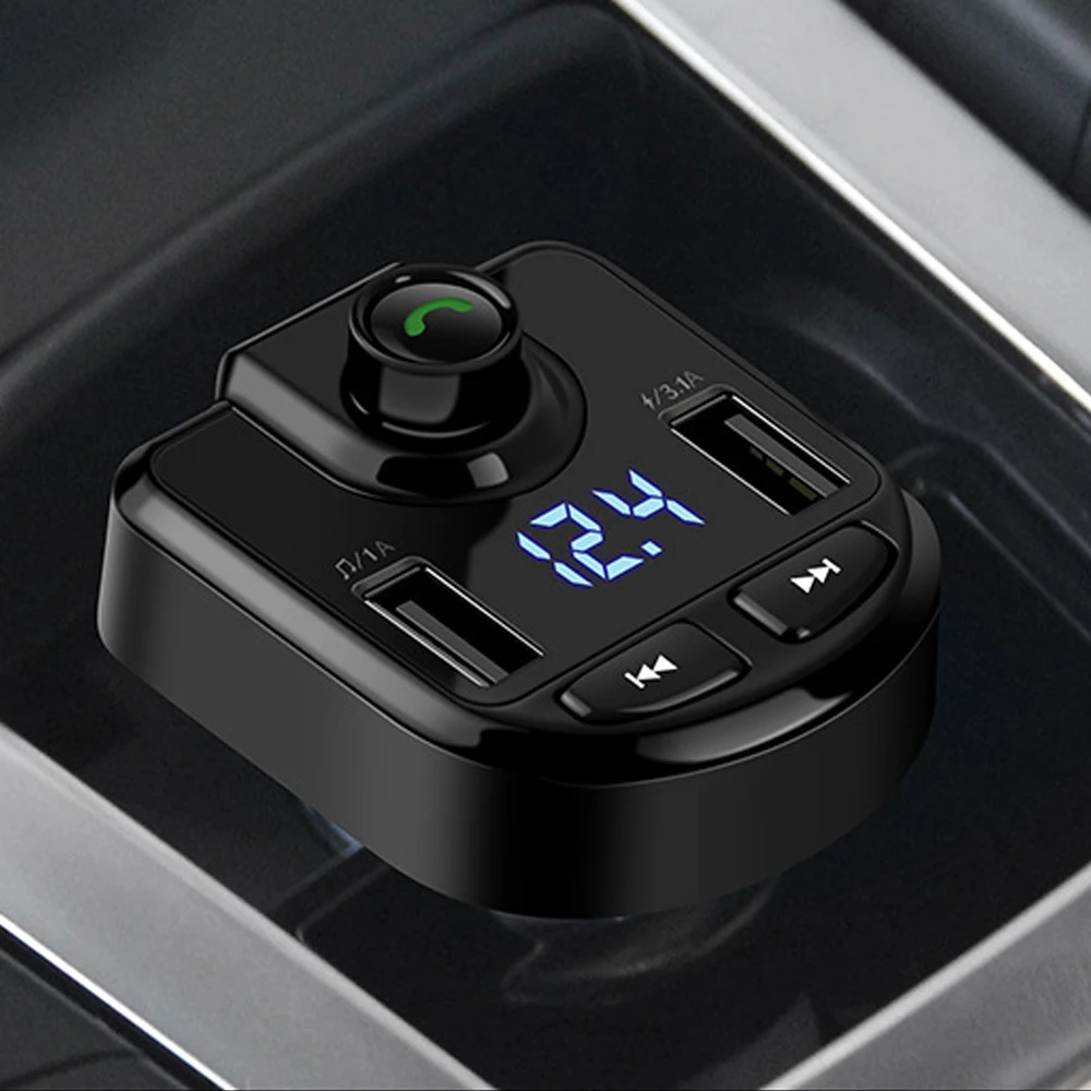Bluetooth Беспроводной автомобиля громкой связи USB 4.1A Быстрый переходник для