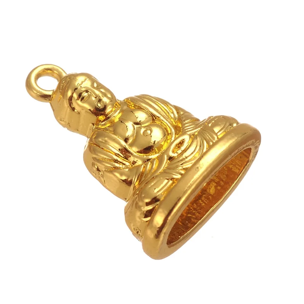 EUEAVAN 15pcs Zinc Alloy Buddha Religious Charm Buddhism Pendant For Jewelry Making Gold Color | Charms