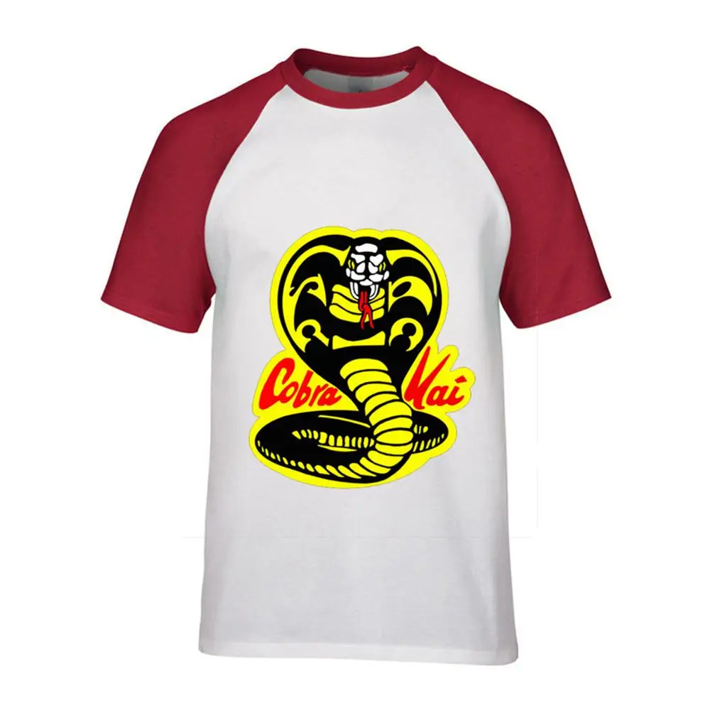 Новинка 2019 года Vestido винтажные футболки verano Cobra Kai Мужская футболка для карате