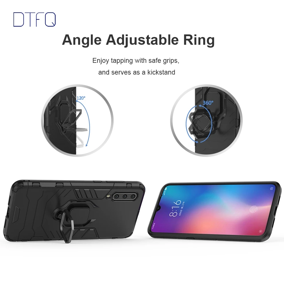 DTFQ защитный чехол для телефона Xiaomi mi 9 8 SE Lite Гибридный противоударный с