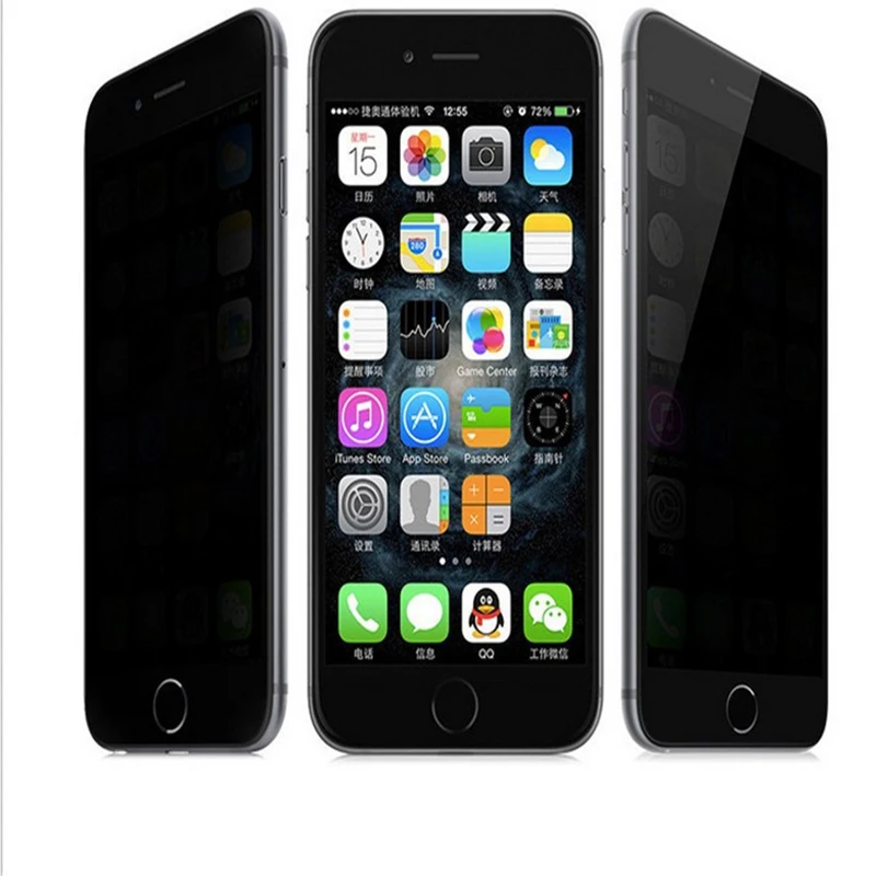 JGKK Anti Spy Tempered Glass For Apple iPhone 5S 5C SE Black Anti-spy Screen Protector 4S 5 4 Protective Film | Мобильные телефоны