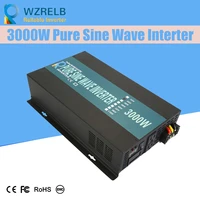 wzrelb reliable auto modified sine wave voltage continuous power 3000w transformer solar power inverter converter