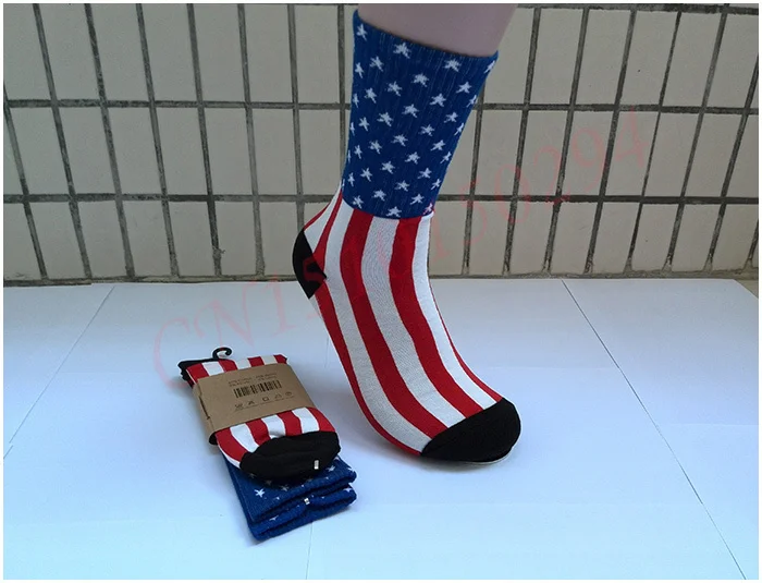 10 Pairs/lot 2014 American Flag Socks High Quality Cotton Stance Fashion Harajuku Sport Hip hop WZ069 | Обувь