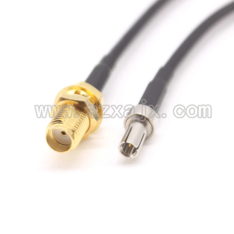 Коннектор JX RF коаксиальный кабель SMA female to TS9 male прямого типа RG174 ОТРЕЗОК кабеля 15