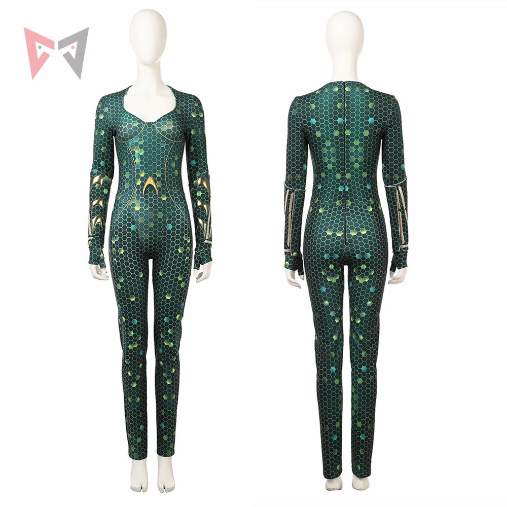 Новинка MMGG Movie Aquaman Cosplay Mera костюм для косплея Jumpsuits комплект высокое качество
