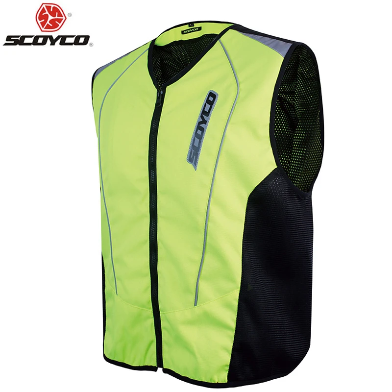 SCOYCO JK30-2 moto rcycle Байкерский светоотражающий сигнальный жилет, moto rbike moto cross black work high visiblity черный Рабочий жилет