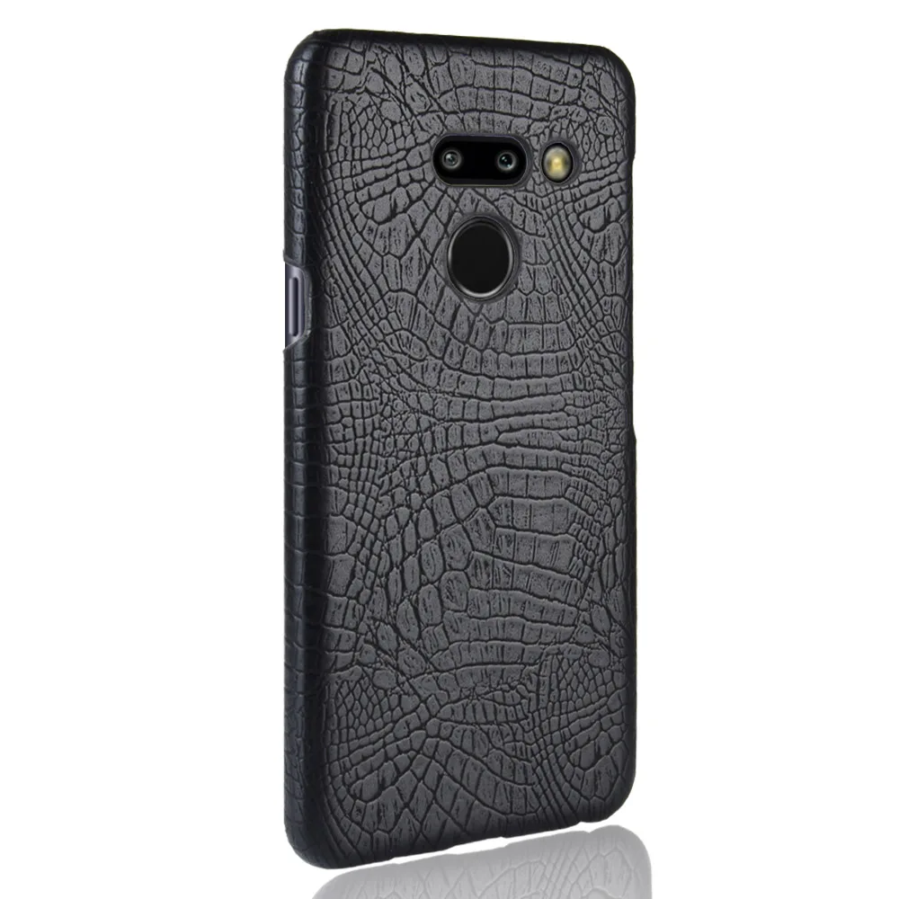 Текстура под крокодиловую кожу из искусственной кожи Hard чехол для телефона LG G8 G7