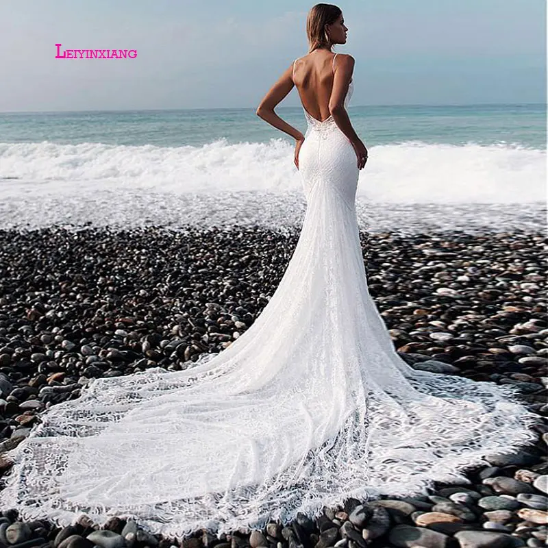 LEIYINXIANG Новое поступление популярное свадебное платье невесты Vestido De Noiva Sereia халат