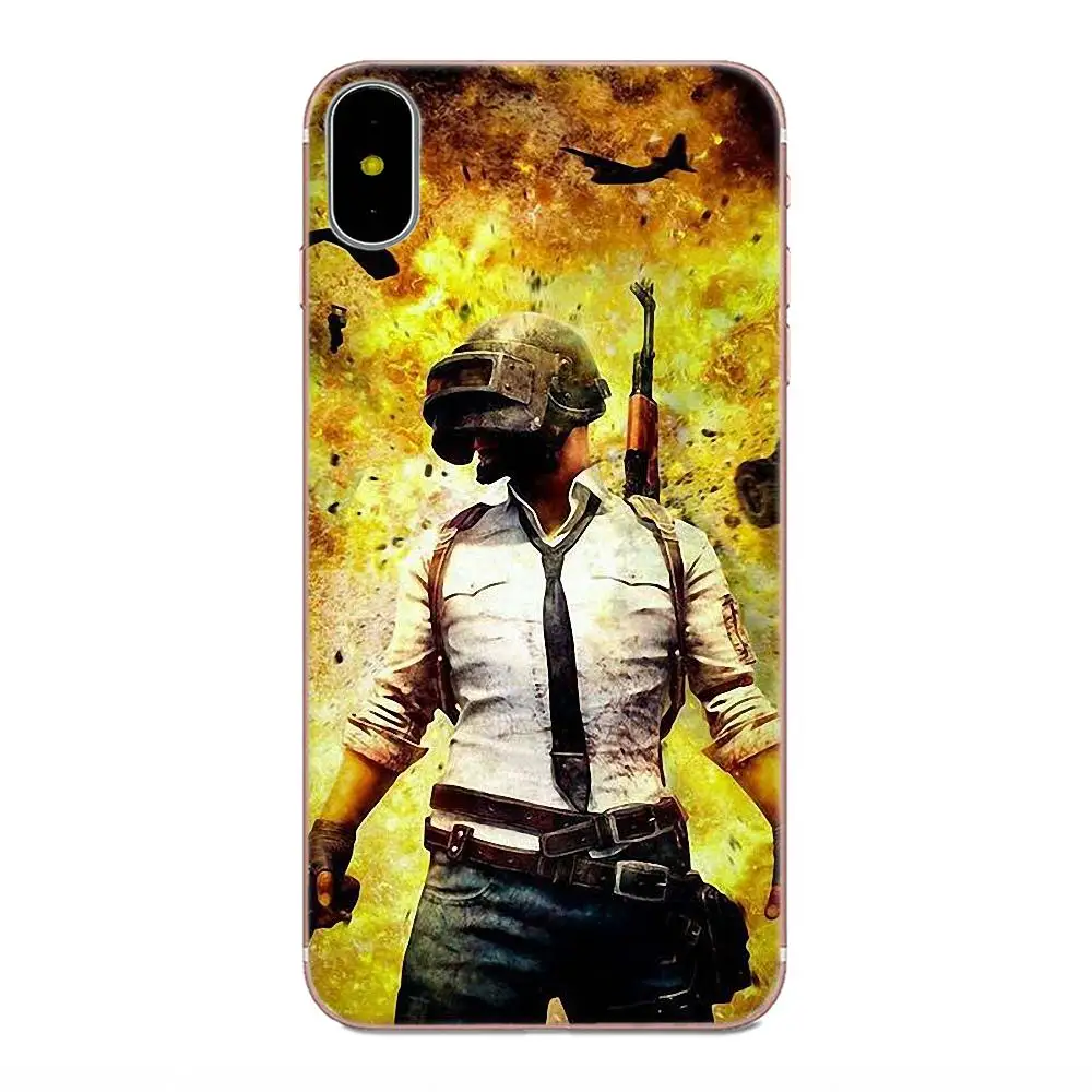 Мягкий Силиконовый ТПУ прозрачный узор PUBG игра Мода для Xiaomi Redmi Mi Note 7 8 9 SE Pro Lite Go Play