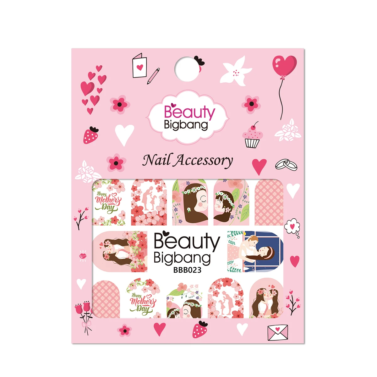 BeautyBigBang наклейки для дизайна ногтей с русалочкой голубого цвета Scaleph желе Морская звезда якорь изображения водные наклейки для ногтей искусство BBB033